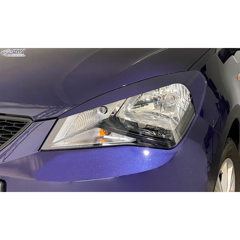 RDX Racedesign, ajovalojen kulmapeitteet, sopii Seat Mii 2011- (ABS)