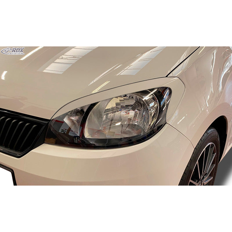 RDX Racedesign, ajovalojen kulmalistat, sopii Skoda Citigo 2011- (ABS)