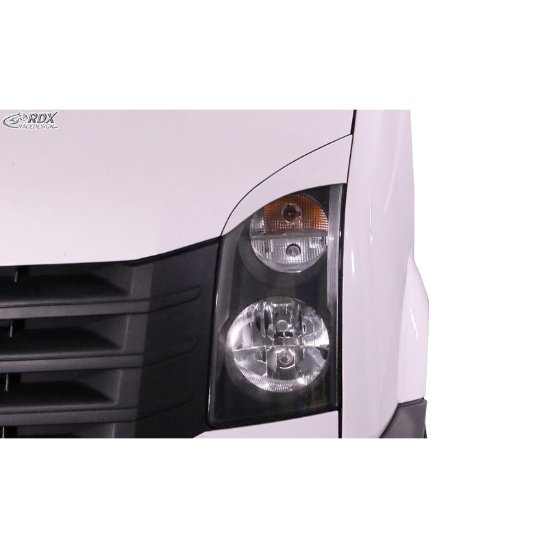 RDX Racedesign, ajovalojen kulmasuojat, sopii Volkswagen Crafter 2006-2017 (ABS)