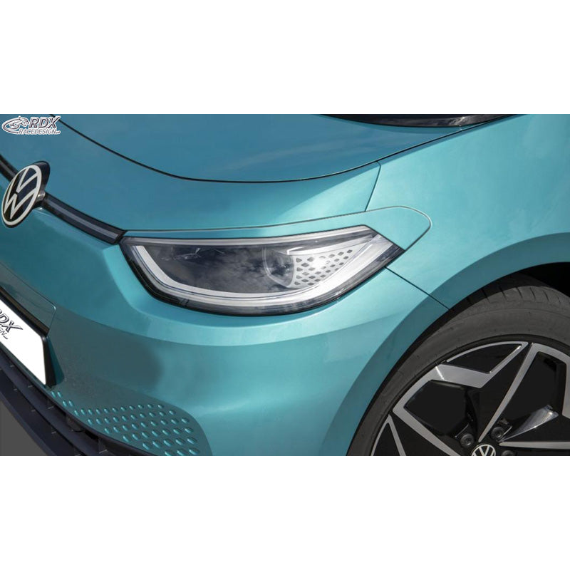 RDX Racedesign, ajovalojen kulmalistat, sopii Volkswagen ID.3 2020- (ABS)