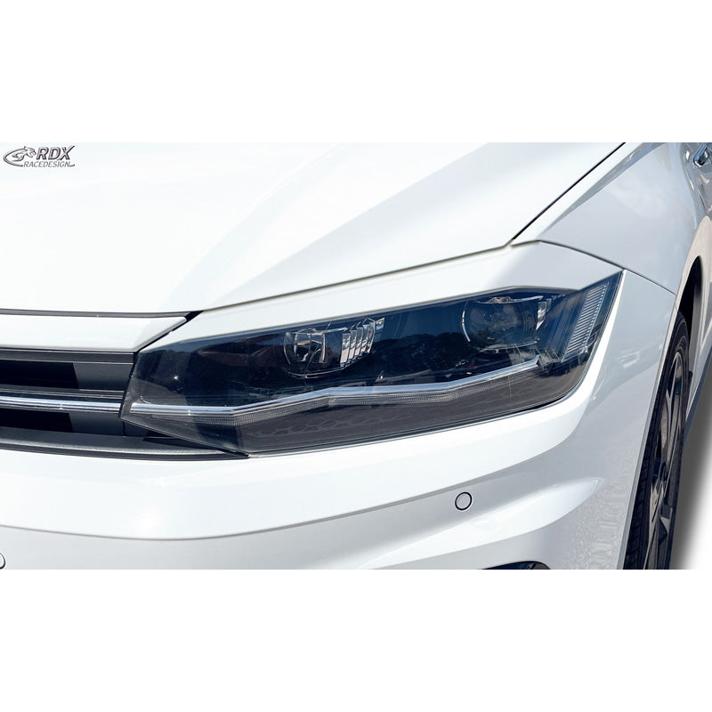 RDX Racedesign, ajovalojen kulmasuojat, sopii Volkswagen Polo (AW) 2017- (ABS)