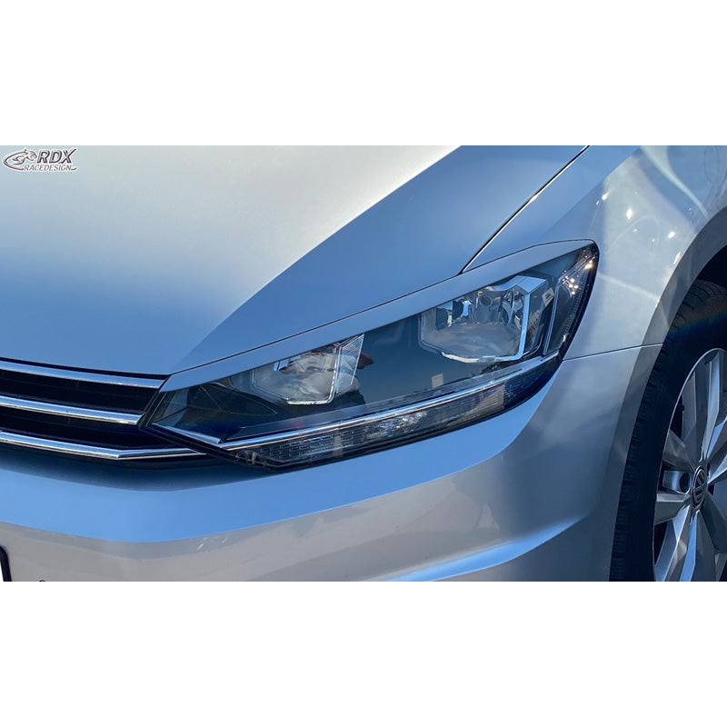 RDX Racedesign, ajovalojen kulmasuojat, sopii Volkswagen Touran (5T) 2015- (halogeeni) (ABS)