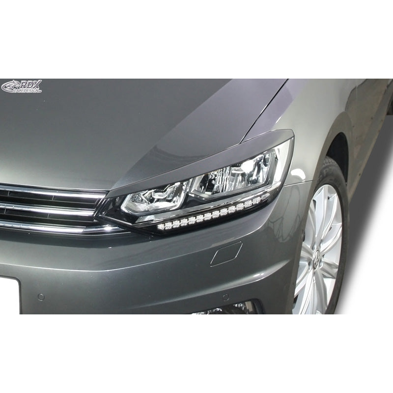 RDX Racedesign, ajovalon kulmapeitteet, sopii Volkswagen Touran (5T) 2015- (LED) (ABS)