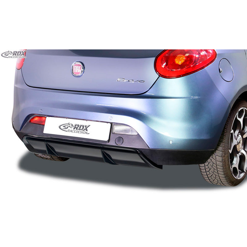 RDX Racedesign, takapuskurin helma "Diffusor", sopii Fiat Bravo (198) 2007-2014 (ABS kiiltävän musta)