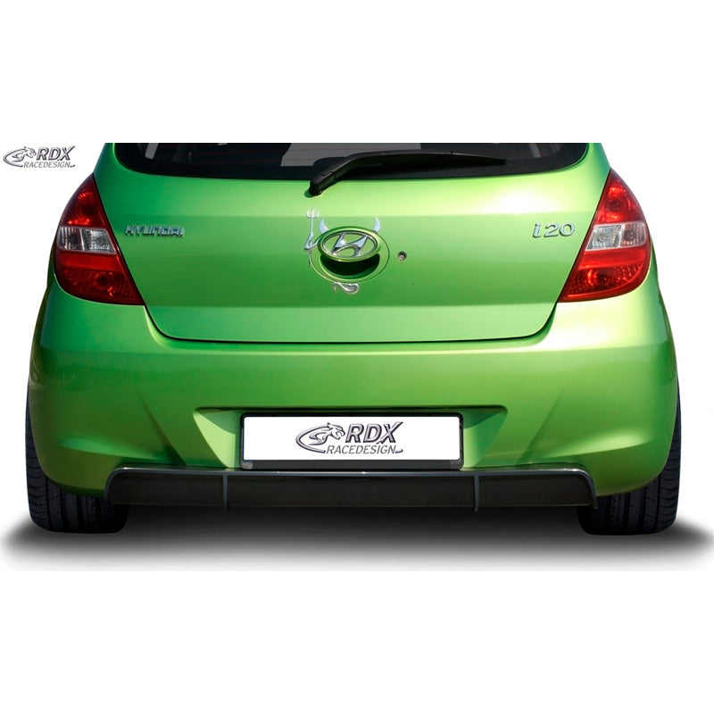 RDX Racedesign, takapuskurin diffuusori, sopii Hyundai i20 PB/PBT 2008-2012 (ABS, kiiltävä musta)