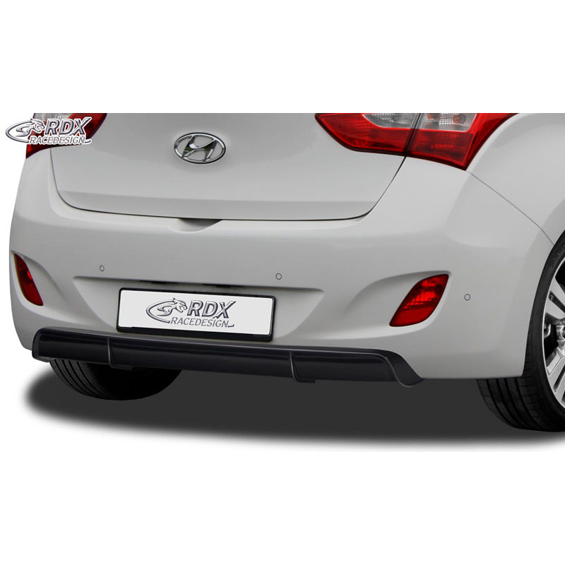 RDX Racedesign, takapuskurin helma "Diffusor", sopii Hyundai i30 (GD) 2012- (ABS, kiiltävä musta)