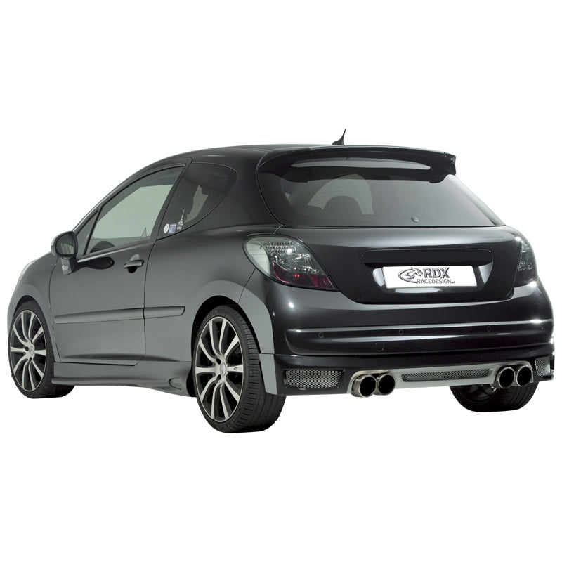 RDX Racedesign, takapuskurin helma, sopii Peugeot 207 2006- ilman SW:tä (ABS)