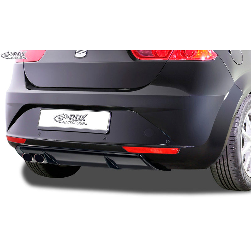 RDX Racedesign, takapuskurin diffuusori, sopii Seat Leon 1P Facelift 2009-2012, ei FR/Cupra (ABS kiiltävän musta)