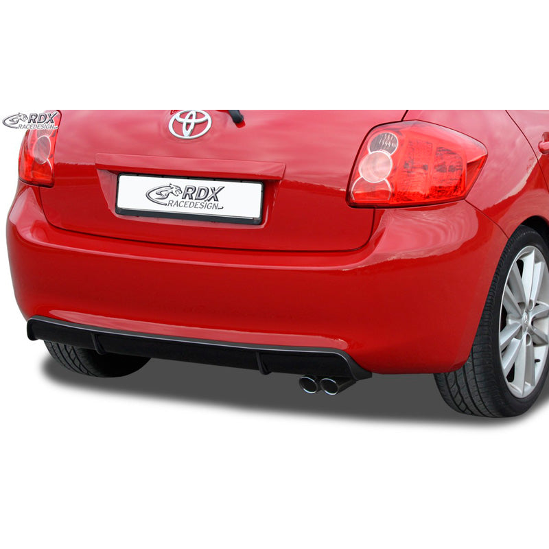 RDX Racedesign, takapuskurin helma 'Diffusor', sopii Toyota Auris E150 2007-2010 (ABS kiiltävän musta)