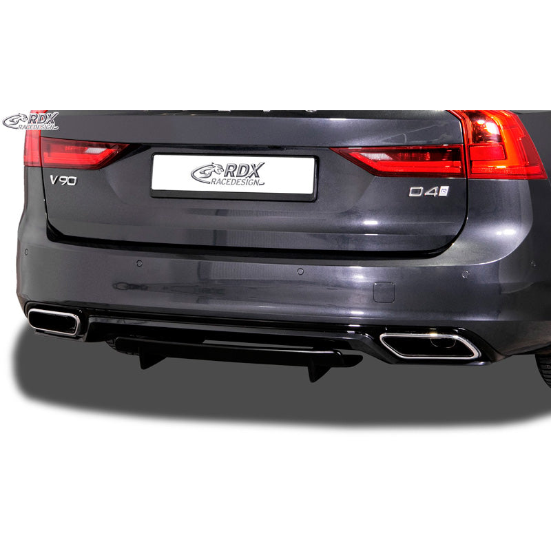 RDX Racedesign, takapuskurin helma 'Diffusor U-Diff', sopii Volvo S90/V90 R-Design 2016- (PU)