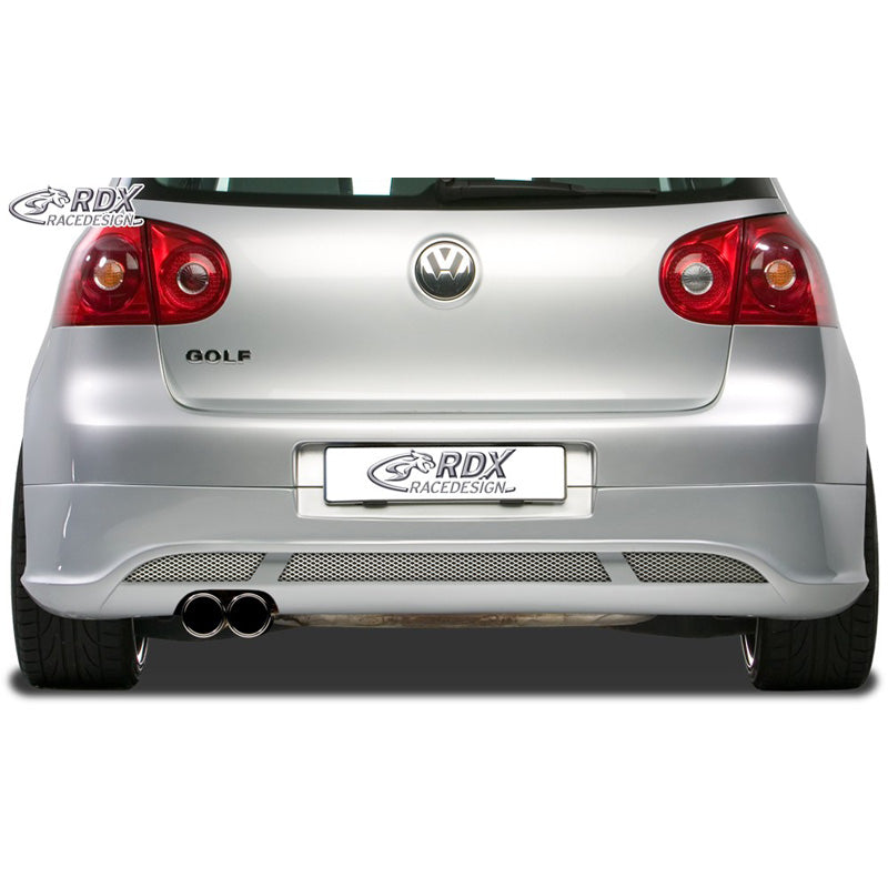 RDX Racedesign, Bakre stötfångare, passar Volkswagen Golf V Hatchback 3/5-dörrars 2003-2008 'V2' (avgas vänster) exkl. Variant/Plus (ABS)