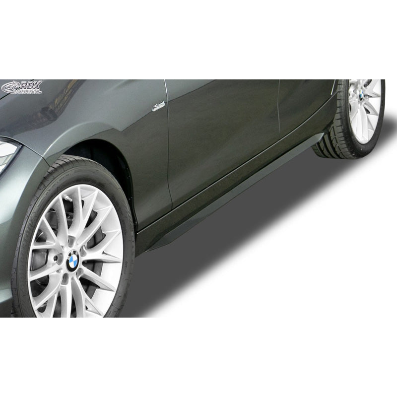 RDX Racedesign, sivuhelmat 'Slim', sopii BMW 1-Series F20/F21 2011-2019 (ABS kiiltävän musta)