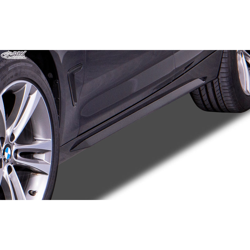 RDX Racedesign, sivuhelmat 'Slim', sopii BMW 3-Series GT F34 2013- (ABS, kiiltävän musta)