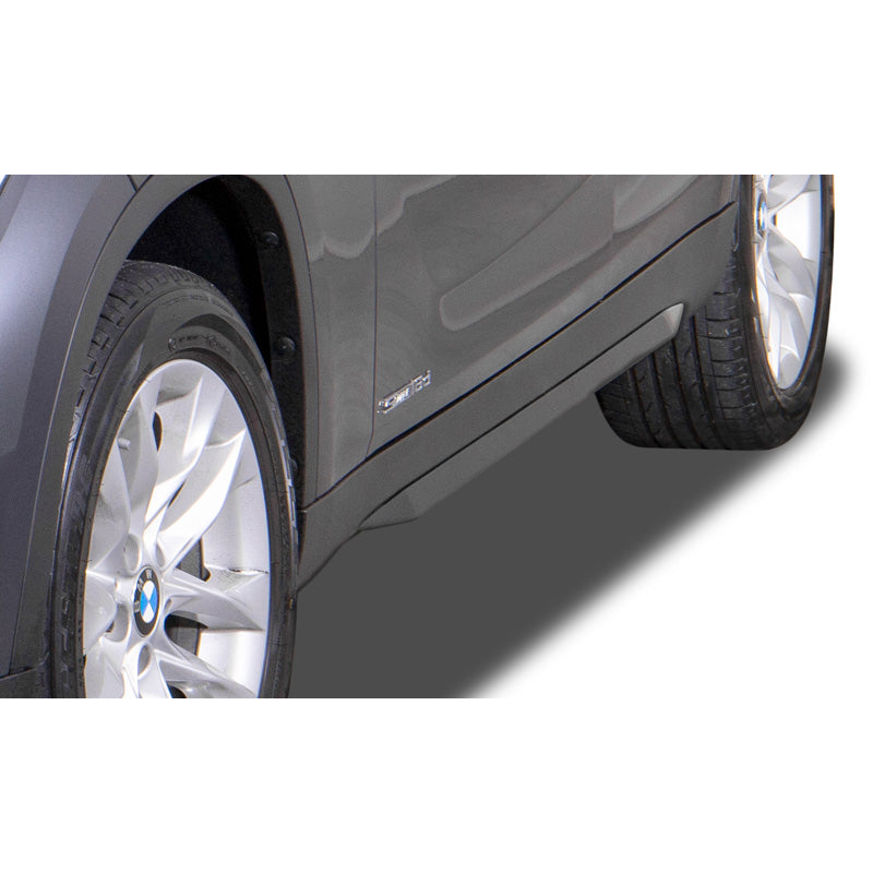 RDX Racedesign, sivuhelmat 'Slim', sopii BMW X1 (E84) 2009-2015 (ABS kiiltävän musta)