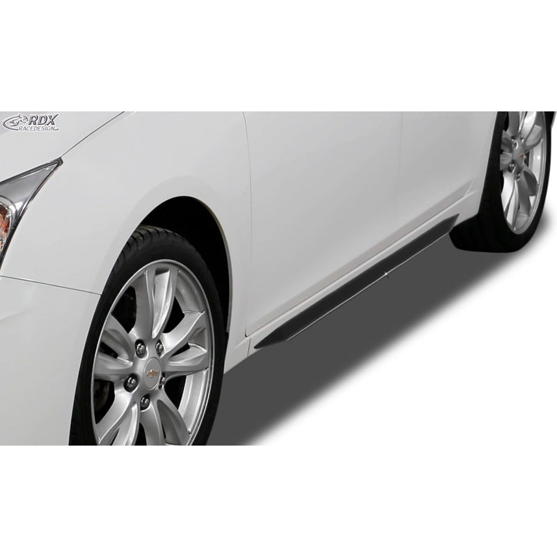RDX Racedesign, sivuhelmat 'Slim', sopii Chevrolet Cruze 2009-2015 (ABS kiiltävä musta)