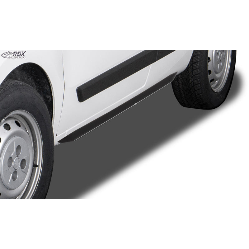 RDX Racedesign -helmapellit 'Slim' sopii Fiat Qubo & Fiorino (225) 2016-2024 (ABS kiiltävän musta)