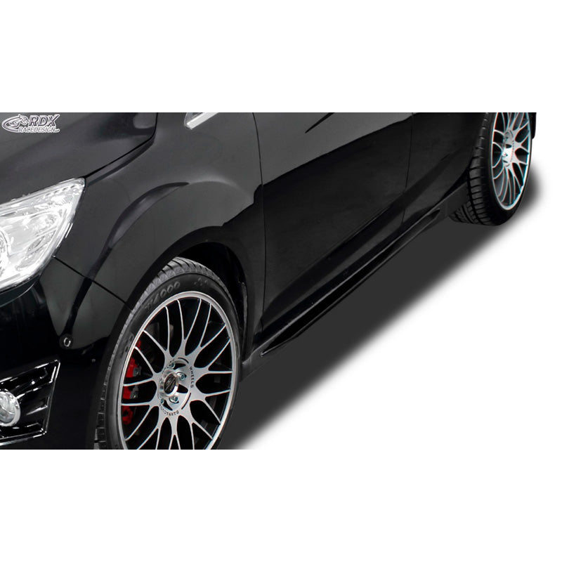 RDX Racedesign, sivuhelmat 'ohut', sopii Ford C-Max/Grand C-Max -2015 & 2015- (ABS kiiltävänmusta)