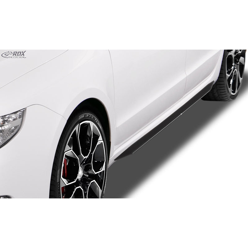 RDX Racedesign, sivuhelmat 'Slim', sopii Skoda Superb II (3T) 2008-2015 (ABS kiiltävä musta)