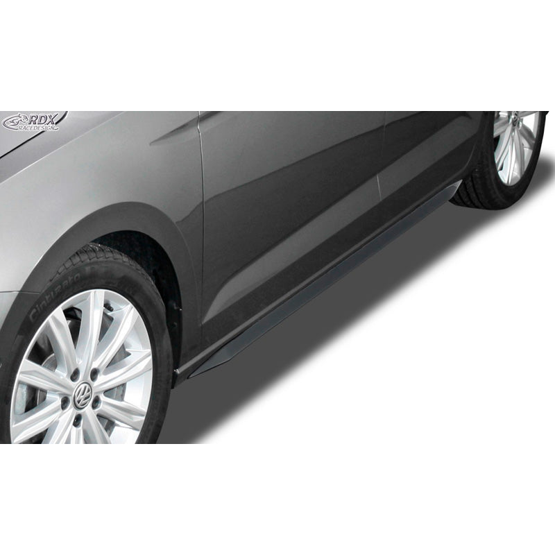 RDX Racedesign, sivuhelmat 'Slim', sopii Volkswagen Touran 5T 2015- (ABS kiiltävänmusta)