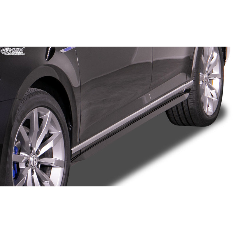 RDX Racedesign, sivuhelmat 'Slim', sopii Volkswagen Passat (3G) Sedan/Variant 2014- (ABS kiiltävä musta)