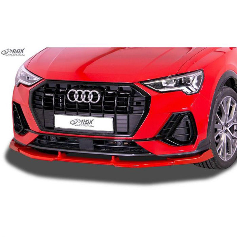 RDX Racedesign, etuspoileri Vario-X, sopii Audi Q3 (F3) S-Line 2019- (PU)
