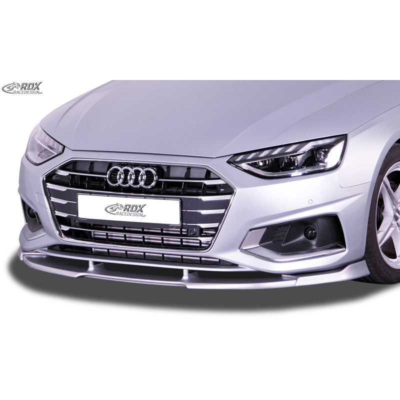 RDX Racedesign, etuspoileri Vario-X, sopii Audi A4 (B9) FL 2019- (PU)