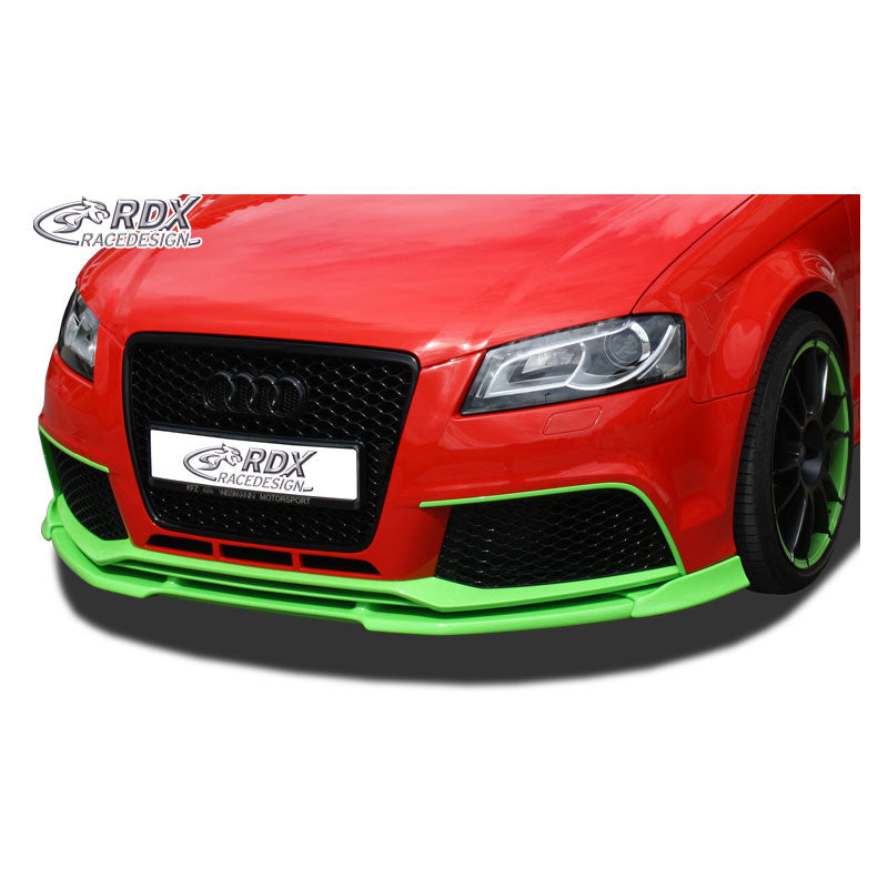 RDX Racedesign, etuspoileri Vario-X, sopii Audi RS3 3/5-ovinen 2011- (PU)