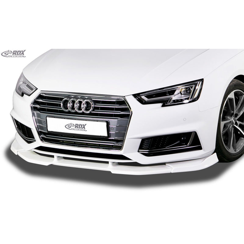 RDX Racedesign, etuspoileri Vario-X, sopii Audi A4 (B9) S-Line/S4 2015-2019 (PU)