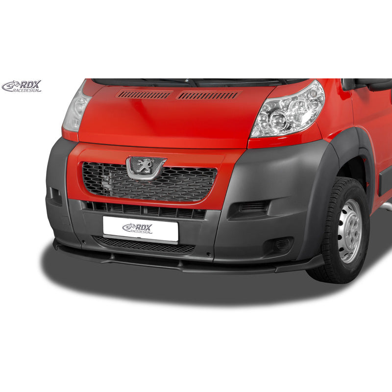 RDX, Frontspoiler VARIO-X, passar till Peugeot Boxer / Fiat Ducato / Citroën Jumper (2006-2014) med skärmbreddare