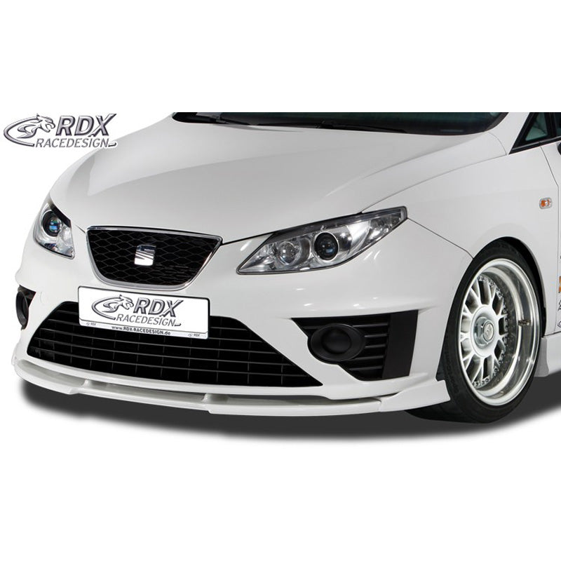 RDX Racedesign, etuspoileri Vario-X, sopii Seat Ibiza 6J (2008-2012) SE Body kitillä, käsittelemätön PU