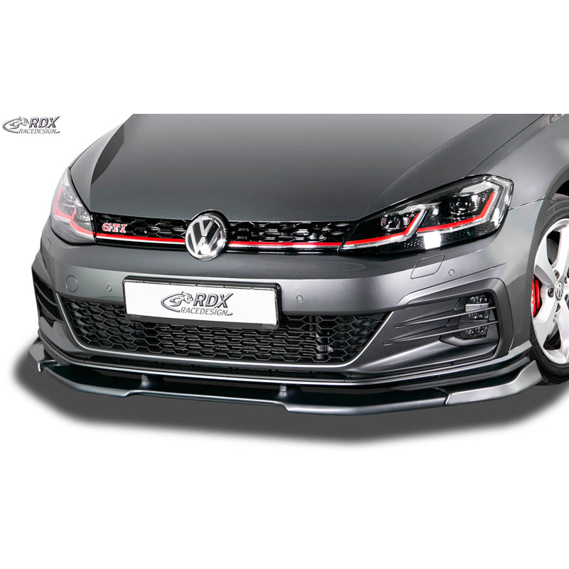 RDX Racedesign, etuspoileri Vario-X, sopii Volkswagen Golf VII GTi/GTD/GTE Facelift 2017- (PU)