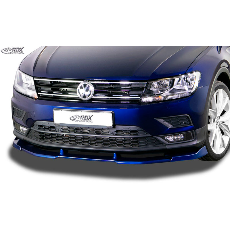 RDX Racedesign, etuspoileri Vario-X, sopii Volkswagen Tiguan II 2016- ilman R-Lineä (PU)