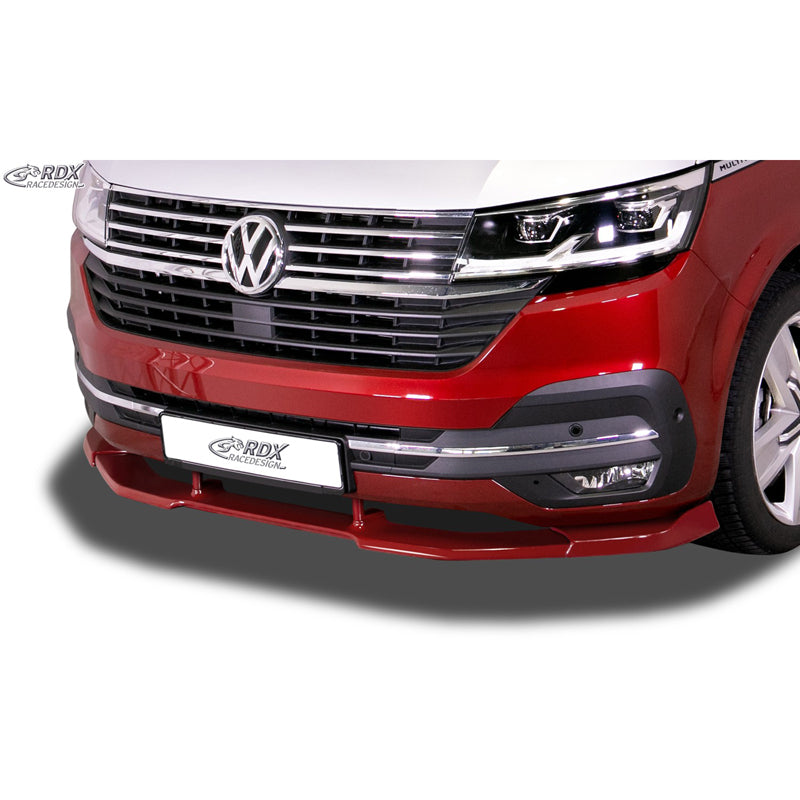 RDX Racedesign, etuspoileri Vario-X, sopii Volkswagen Transporter T6 Facelift (T6.1) 2019- (maalattu & maalaamaton puskuri) (PU)