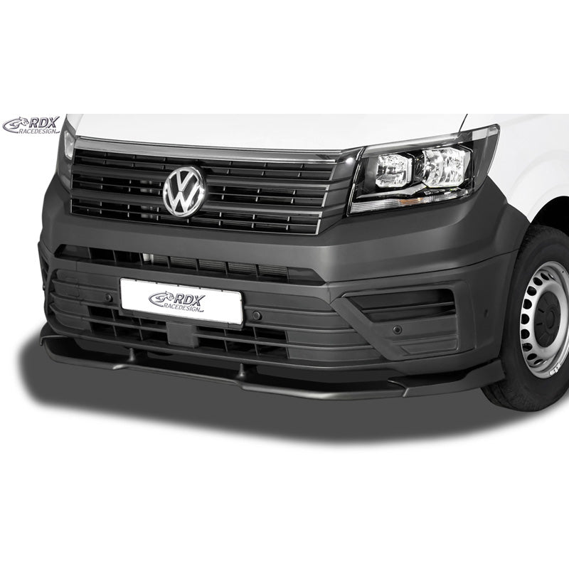 RDX Racedesign, etuspoileri VARIO-X, sopii Volkswagen Crafter & MAN TGE 2017-, käsittelemätön PU