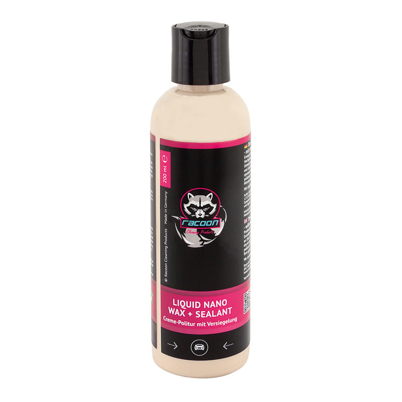 Racoon, LIQUID NANO VAX + FORSEGLING - korkeakiiltoinen kiilloke - 200ml