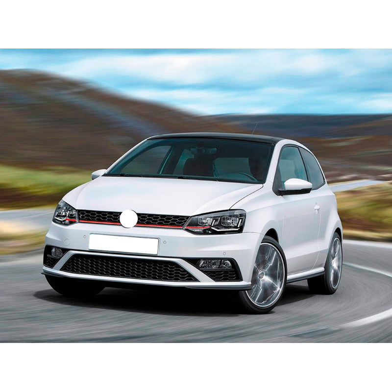 AutoStyle, GTi-Style etupuskuri Volkswagen Polo 6C 2014- - ilman väriä, sisältää säleikön & sumuvalot