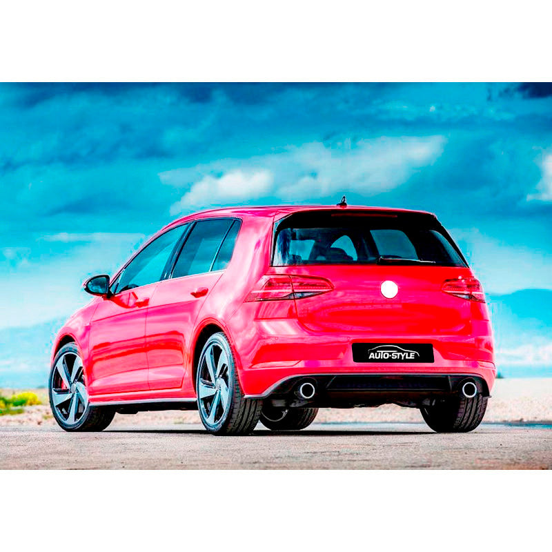 AutoStyle, takapuskurin helma Volkswagen Golf VII Facelift 2017- 'GTi-Look' (PP)