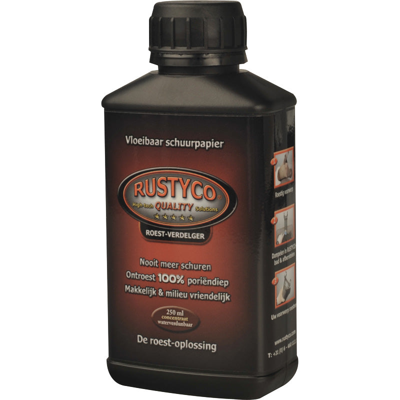 Rustyco, ruosteenpoistokonsentraatti - 250 ml - 100 % tehokas