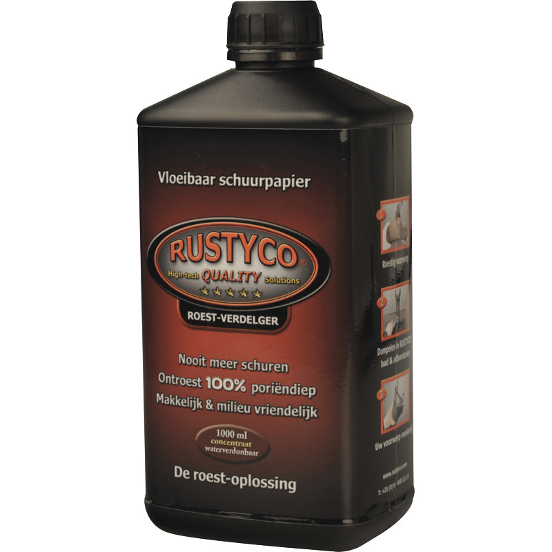 Rustyco, ruosteenpoistokonsentraatti 1000 ml - 100% tehokas