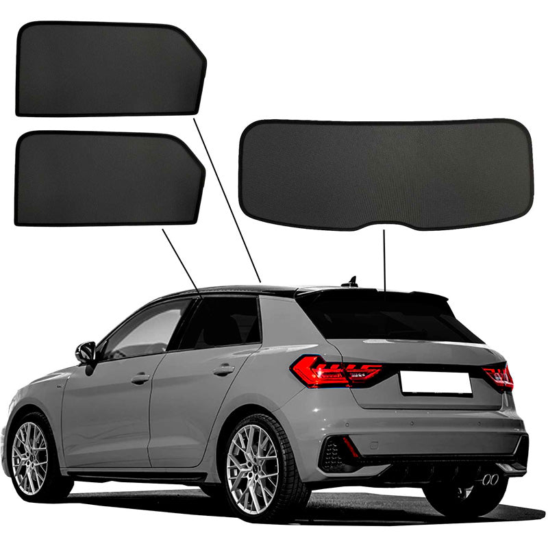 SunClip, Aurinkosuojat, yksityisyys & aurinkosuoja, sopii Audi A1 (GBA) Sportback 2018- mukaan lukien City Carver & Allstreet