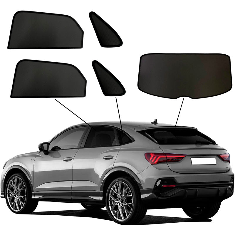 SunClip, Aurinkosuoja & näkösuoja, sopii Audi Q3 Sportback (F3N) (2019-)