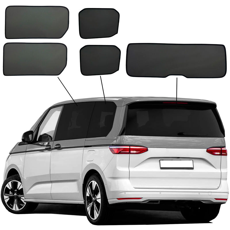 SunClip, Solgardin & solskydd, passar till Volkswagen Multivan T7 (2021-), utan skjutdörrar