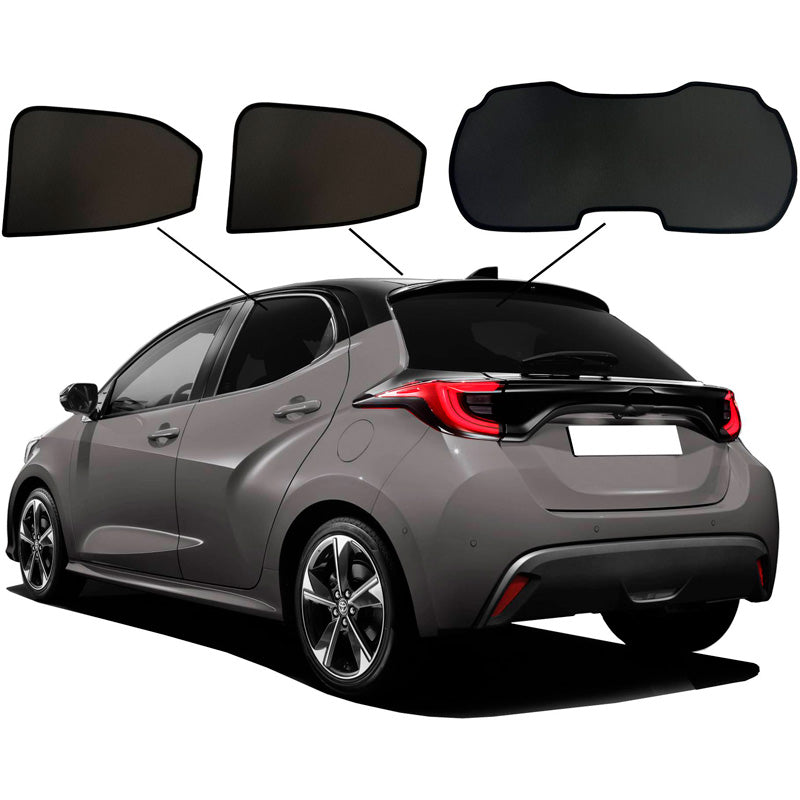 SunClip, aurinkoverho, sopii Toyota Yaris (P21) 2020- & Mazda 2 (KB) 2022-