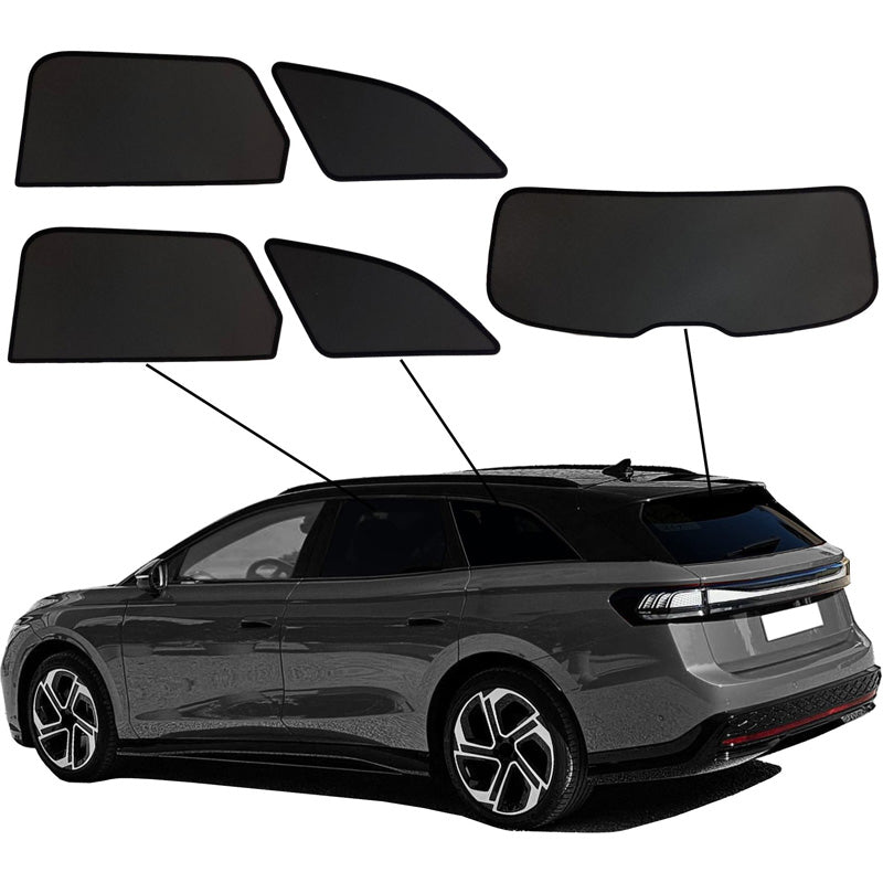 SunClip, aurinkoverho, yksityisyyssuoja ja auringonsuoja, sopii Volkswagen ID.7 Toureriin (2024-)