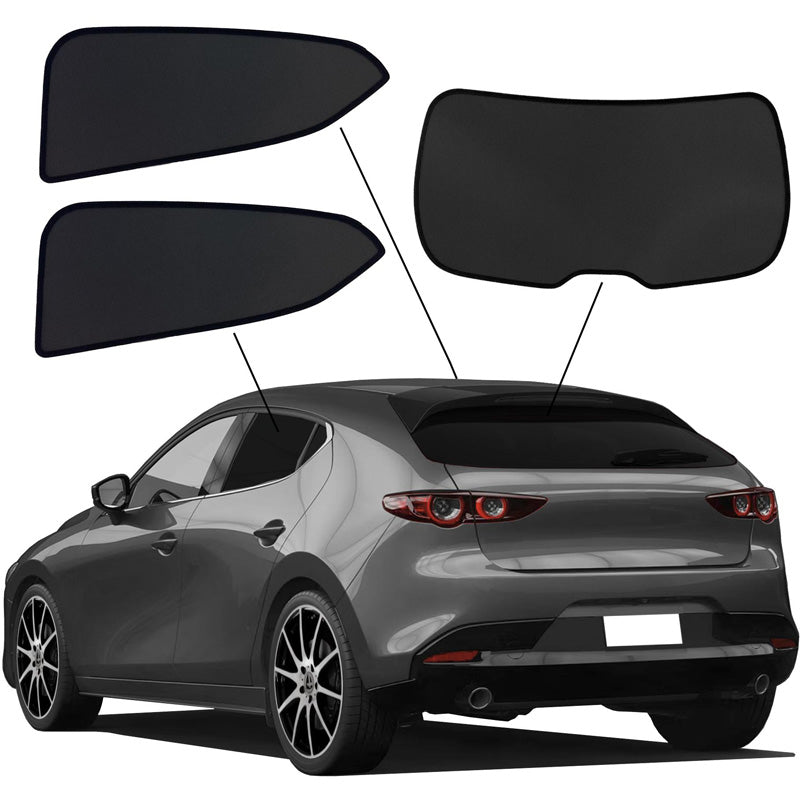 SunClip, aurinkosuojaverho, sopii Mazda 3 (BP) HB 5-ovinen (2019-)
