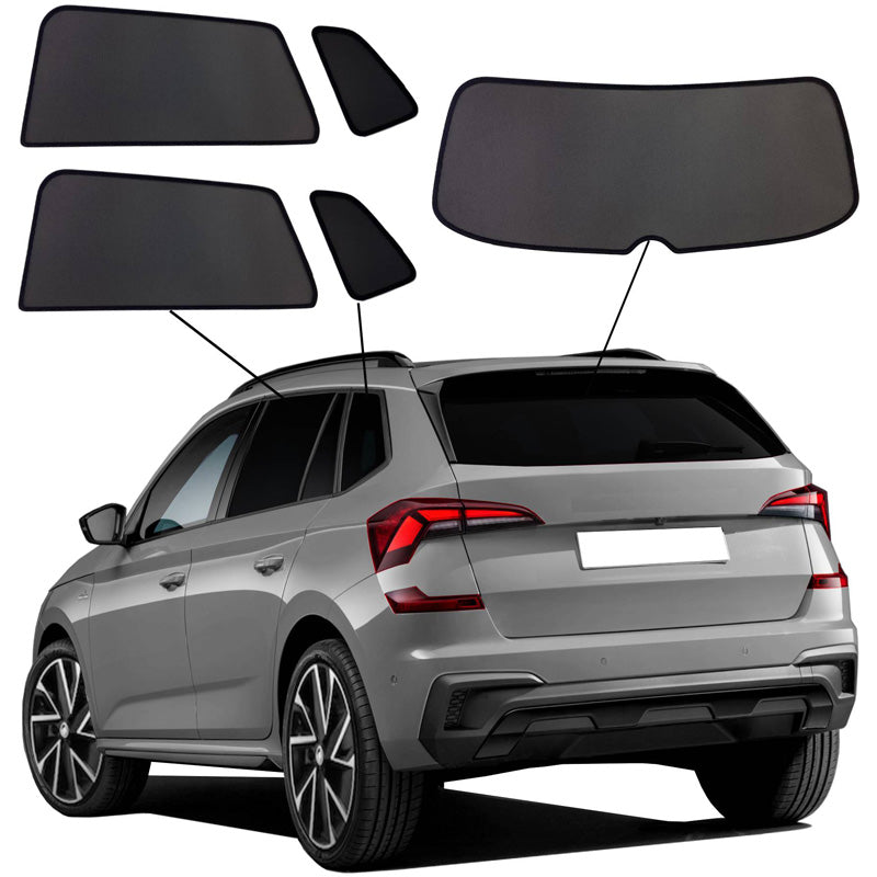 SunClip, aurinkoverho ja aurinkosuodatin, sopii Skoda Kamiqiin (NW) Facelift (2024-)