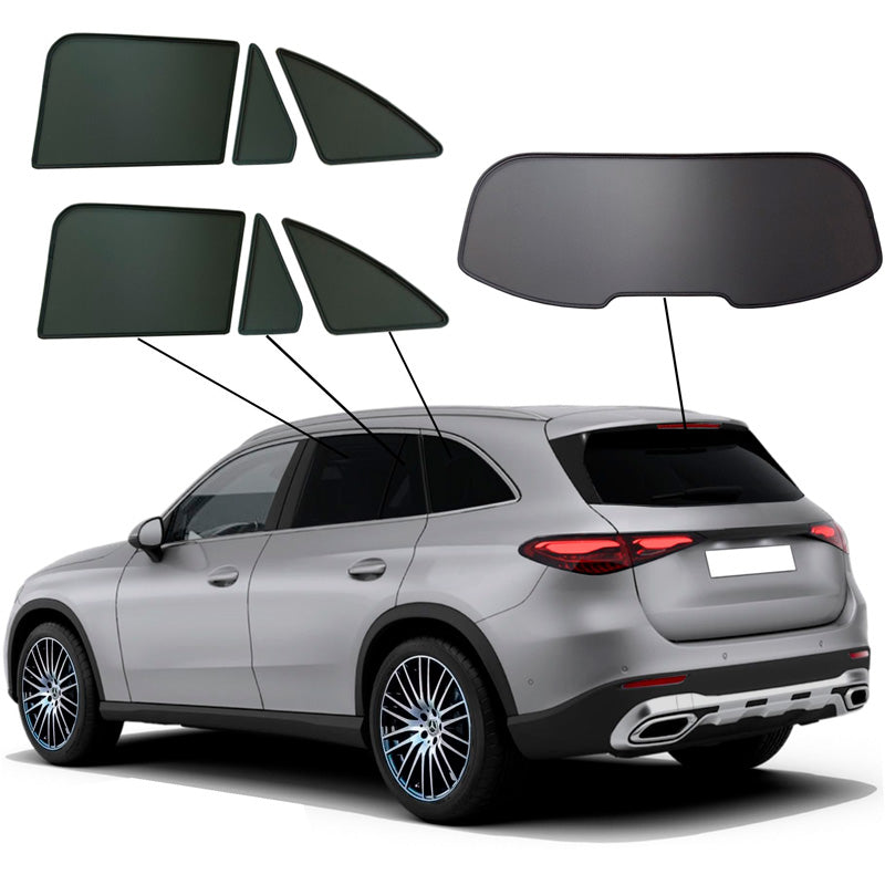 SunClip, aurinkoverho ja auringonsuoja, sopii Mercedes GLC:hen (X254) (2022-)