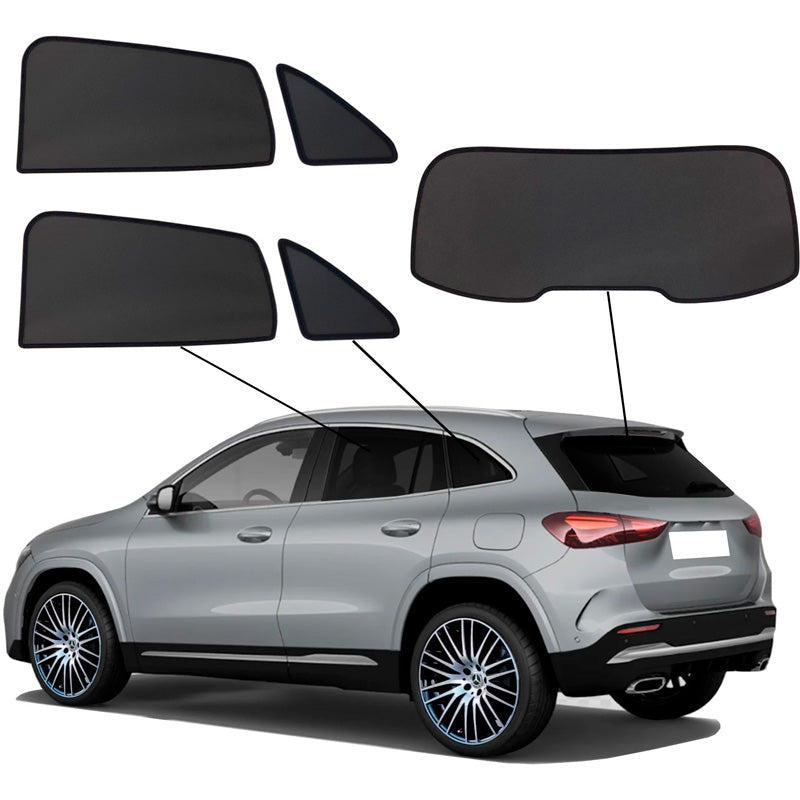 SunClip, aurinkoverho & yksityisyyssuoja, sopii Mercedes GLA (H247) 2020- & EQA (H243) 2021-