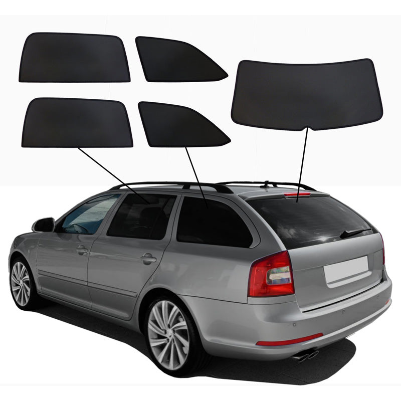 SunClip, Solgardin & Integritetsskydd, passar till Skoda Octavia II (1Z5) Combi (2004-2013)