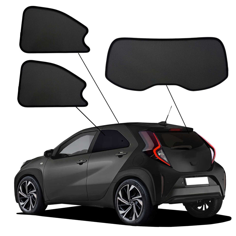 SunClip, aurinkoverho & aurinkosuoja, sopii Toyota Aygo X (2022-)